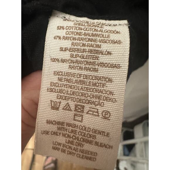 $168 Free People Anouk Black Combo Gold Olive Embroidered Mini Dress‎ S Bohemian - Picture 6 of 10